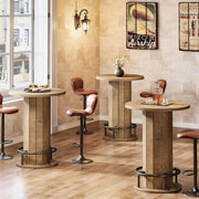 Industrial Round Bar Table, 39.4