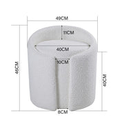 Dressing Table Stool Round Foot Stool Ottoman Bedroom Vanity Makeup Desk Chair