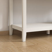 Large 3 Drawer Console Table with Shelf - Padstowe Ivory Range
