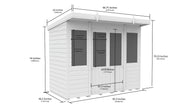 Total Sheds Pent Summer House Various Sizes Pressure Treated UK Manufactured