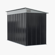 4 x 9ft Lean to Garden Metal Shed Ventilated Tool Storage House Waterproof Sheds