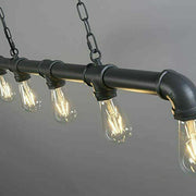 5 Light Kitchen Island Pendant Linear Farmhouse Modern Pipe Lamp Lighting