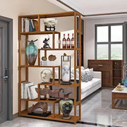 Tall Bookcase Free Standing Storage Shelving Open Wooden Bookshelf Room Divider