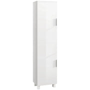 High Gloss Slimline Bathroom Tallboy Free Standing Cabinet Tall Storage Cupboard