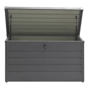 350L Outdoor Garden Storage Box Metal Steel Chest Cushion Shed Patio Container