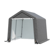 8x8FT Portable Bike Shelter Waterproof Steel Frame Outdoor Garden Storage Shed