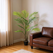 2ft-6FT Large Artificial Palm Tree Indoor Outdoor Potted Plant Home Office Decor
