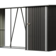 Large Plastic Shed 8x8 6x8 5x4FT Outdoor Garden Tools Storage House with 2 Doors