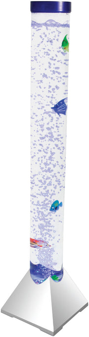 LED Colour Changing Bubble Floor Tower Fish Lava Kids Bedroom Sensory Light Lamp