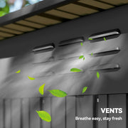(Dark Grey, 5 x 3.5ft) Outsunny Metal Garden Shed with Effortless Assembly
