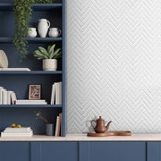 10-Pack White & Grey Self-Adhesive 3D Wall Tile Stickers Waterproof Peel