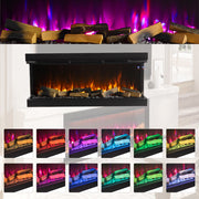 Electric Media Fire 50 inch Insert LED Fireplace Panoramic Decorative Heater