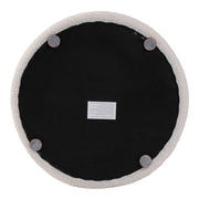 Round Footstool Teddy Dressing Table Stool Vanity Chair for Bedroom Living Room