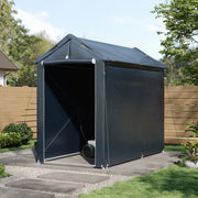 4 x 8FT Garden Storage Shelter Bike Shed Log Store Motorbike Moped Scooter Cover