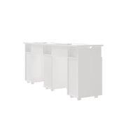 Pro Double Manicure Table Salon Nail Art Station Beauty Desk with Dust Collector