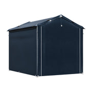 6 x 8 ft Garden Storage Shed Bike Apex Tool House Steel Frame Shelter Log Store