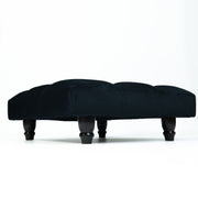 Large Square Footstool Coffee Table Upholstery Fabric Footstools Matching Button