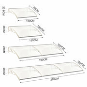 Door Canopy Awning Shelter Outdoor Patio Porch Front Back Window Roof Rain Cover