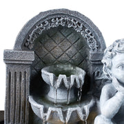 Feng Shui Water Feature Angel Indoor Tabletop LED Fountain Waterfall Home Decor