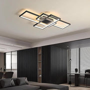 Pendant Lamp Ceiling Lights Room Chandelier Living Light Black Frame with Remote