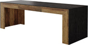 78.7-Inch Rectangular Dining Table Modern Kitchen Table with Wooden Tabletop