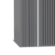 8 x 6ft Metal Garden Shed Waterproof Outdoor Bike Storage for Tool Organization