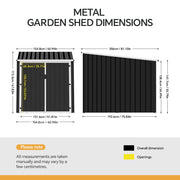 Outdoor Lockable Bicycle Shed Bike Storage Tool Box Garden Garbage Bin Shed