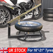Motorcycle Tyre Changer Bead Breaker Bike for Mechanics Workshop Garage 16-21'