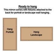 Large Gold Full Length Leaner Wall Mirror 157x80cm Bevelled Modern Glass