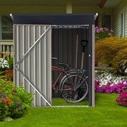 5 X 3FT Metal Garden Shed Outdoor Storage Shed House Box Pent Roof Lockable
