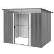 9 x 6.5ft Garden Shed Storage Tool organiser with Sliding Door Vent Refurbished