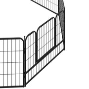 8 Panel 80x60cm Dog Playpen Metal Pet Puppy Pen Heavy Duty Indoor Outdoor Fences