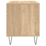 LP Record Cabinet Vinyl Storage Player Stand Sideboard Engineered Wood vidaXL