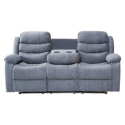 Roma | Grey, Dark Grey | Linen Recliner Sofa 3, 2, 1 Seater | Sofa