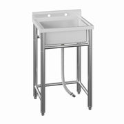 Stainless Steel Utility Sink 304 Bowl Wash Station Kitchen Tone Restaurant Garag