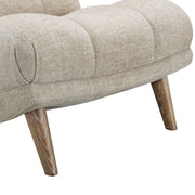 Winslow Beige Fabric Accent Chair Hardwood Legs Living Room Prospera Home