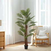 2ft-6FT Large Artificial Palm Tree Indoor Outdoor Potted Plant Home Office Decor