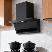 Angled Cooker Hood 90cm Chimney Cooker Hood & 900m³/h Strong Suction, LCD Touch