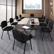 5 Pack Stackable Office Conference Chairs Steel Meeting Room Armless Chairs