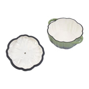 Pumpkin Shaped Enameled Cast Iron Casserole Pot with Lid Halloween Dutch Oven