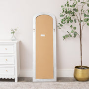 Full Length Foiled Silver Leaner & Wall Mirror - 47cm x 142cm