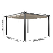 Outdoor Pergola Awning Gazebo Canopy Furniture Barbecue Party Garden Shelter