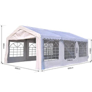 6M X 4M Marquee Heavy Duty Gazebo Garden Wedding Canopy Party Tent Shelter