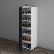 Shoe Storage Cabinet Wooden Shoe Rack Space-saving 3 Units 6 Tiers Many Colors