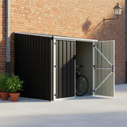 Outdoor Lockable Bicycle Shed Bike Storage Tool Box Garden Garbage Bin Shed