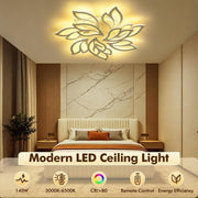 140W LED Ceiling Light Chandelier Lights Living Room Bedroom Dining Room Lamp UK