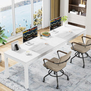 78.7 Inch Extra Long Computer Desk 2 Person Desk Industrial Office Writing Table