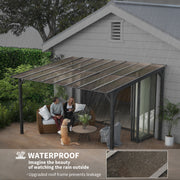 Pergola Kit Gazebo with UPF 50+ and Waterproof Polycarbonate Roof