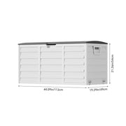 Large Outdoor Storage Box Garden Patio Plastic Chest Lid Container Multibox Shed