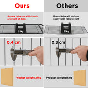 8 Panels Dog Playpen Heavy-duty Cage Lockable Door Garden Barrier Exercise Fence
